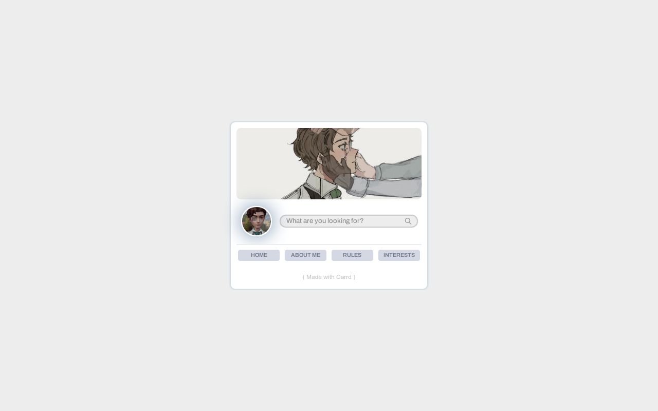 Carrd profile picture for @engraved